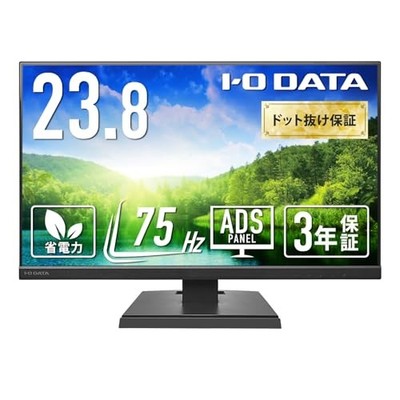 [Amazon.co.jp Exclusive] IODATA EX-A241DB 23.8-inch Black Monitor with ADS Panel
