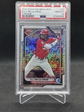 2024 Bowman - Elly De La Cruz #22 Chrome Mojo Refractor PSA 10 Mega Box RC