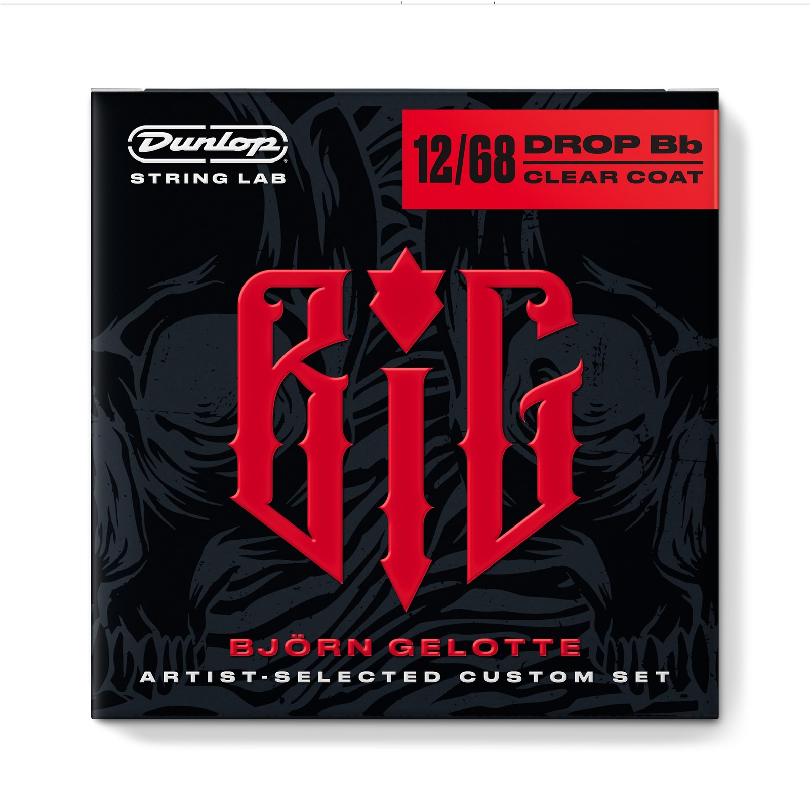 Cordes guitare électrique Bjorn Gelotte anti-casse 12-68 pour riffs lourds sans frise
