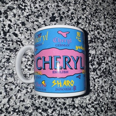 Vintage Giftcraft Cheryl Name Mug International Names Stanley Papel Thailand (48