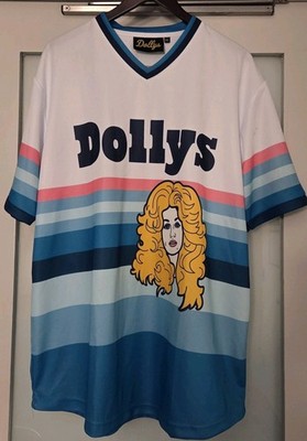 NASHVILLE DOLLYS Retro ''SUNSET'' Dolly Parton #95 Baseball Jersey Size 3XL