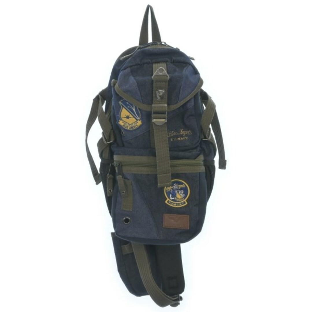 Avirex Vintage Navy Blue Messenger Bag Pre-Owned