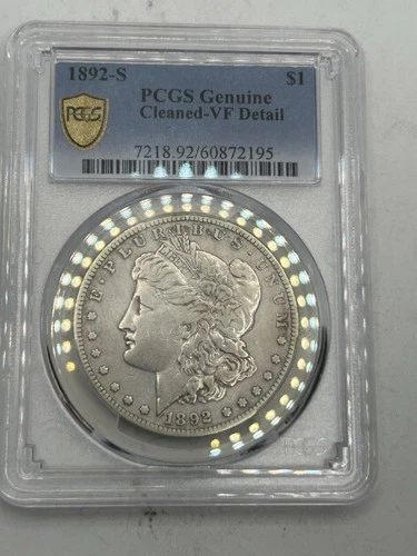 1892 S Morgan Silver Dollar PCGS VF details Gold Shield Nice! Better Date***