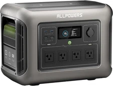 ALLPOWERS R1500 Portable Power Station, 1152Wh LiFePO4 Battery Backup UPS