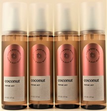QTY 4 - Bath  Body Works COCONUT Perfume Mist Fragrance Body Spray 6 Oz
