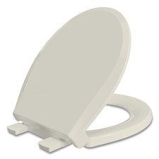 Round Toilet Seat, Slow Close Quick-Release Hinges, Heavy Duty Soft Close, Qu...