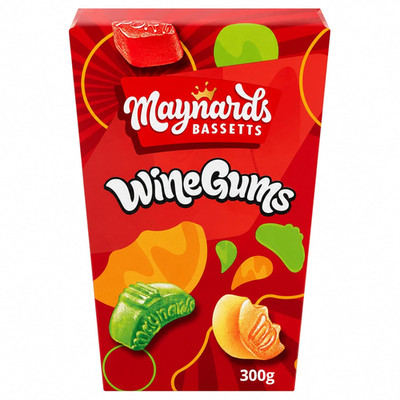 Maynards Bassetts Wine Gums Carton 300G (Pack of 2)