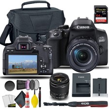 Canon EOS 850D / Rebel T8i DSLR Camera with 18-55mm Lens Bundle (INTL Model)