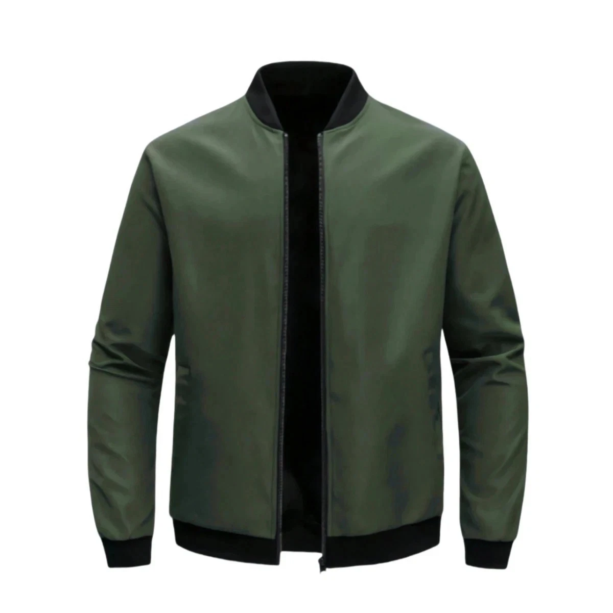 Men's Lightweight Bomber Jacket Full Zip Thin Casual Spring Fall Work Coat image 1