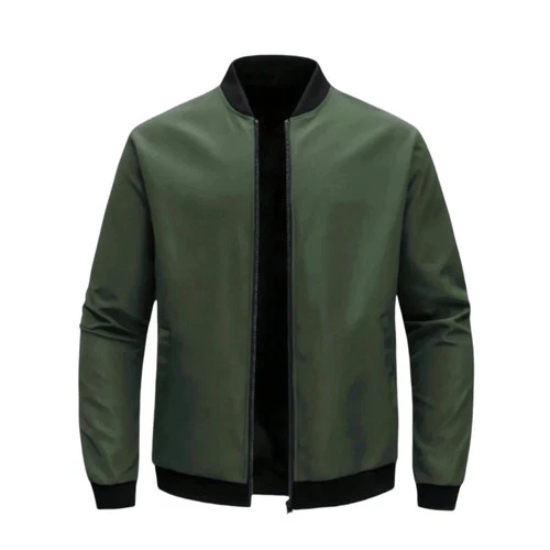 Men's Lightweight Bomber Jacket Full Zip Thin Casual Spring Fall Work Coat video thumbnail
