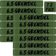 12 Pack Magsaddle 6.5 Grendel Magazine Marking Bands OD green-black-12pack 