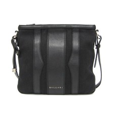 Bvlgari B.zero1 Women's Leather,Canvas Shoulder Bag Black BF592385