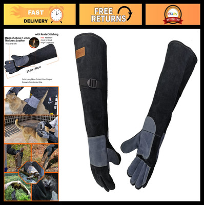 23.6'' Animal Handling Gloves - Bite Proof, Puncture Resistant for Cats, Dogs, Re