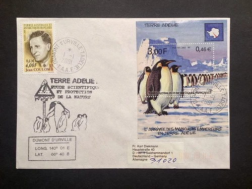 2001 TAAF/FSAT FDC French Antarctic Dumont Dúrville - Tadelie 1.01.2001