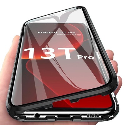Hülle für Xiaomi 13T / 13T Pro 5G Magnetische Hartglas Hülle mit Vorderseite ...