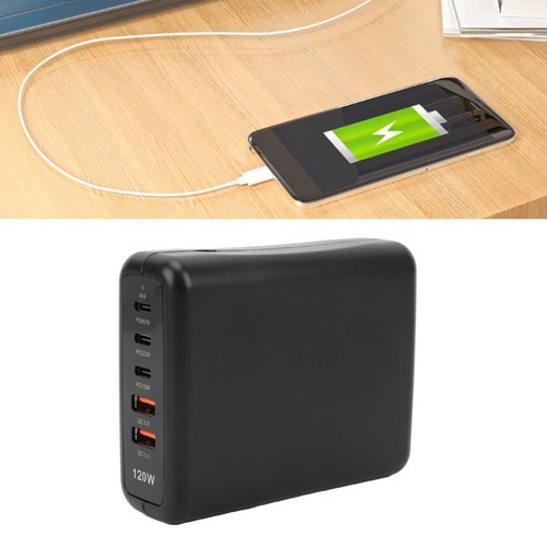 5 Port USB C Charger 120W Fast Charging Desktop USB Charging Station For Phon FY - Zdjęcie 9 z 22