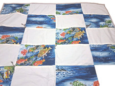 Finished Quilt 36"x 36" Block Design. Sea Turtles, Fish  Ocean Scene LOOK A-1