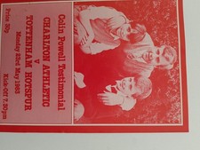 Charlton V Tottenham Colin Powell Testimonial Match Programme Pld Mon 23May 1983