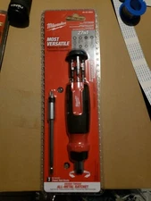 Milwaukee 27-in-1 Ratcheting Multi-Bit Driver In-Handle Storage 48-22-2904 New