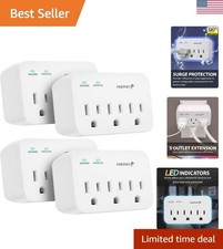 Refrigerator Surge Protector, 3 Outlet Heavy Duty Appliance Surge Protector w...