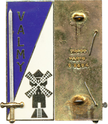 VALMY, EOR COET, Goldmühle, Befestigung 2 Ringe, Drago Paris 2464 (1958)