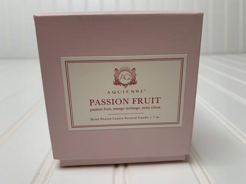 AQUIESSE PASSION FRUIT LUXURY SCENTED CANDLE 7 OZ BRAND NEW - Picture 2 of 2