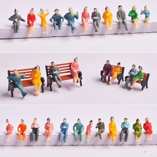 P4305 20pcs Modèle 1:43 Peint Des Personnages Debout Gauge Passager Personnes EB - Foto 6