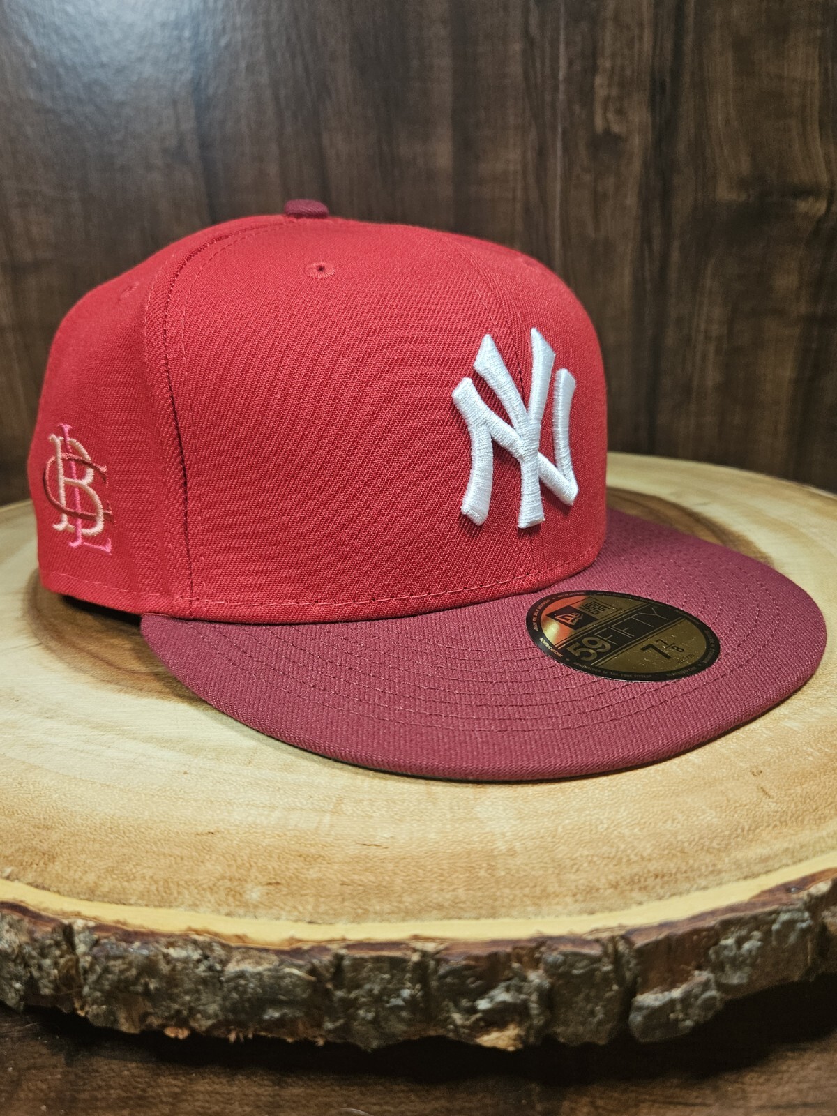 New York Yankees New Era Big League Chew Fitted Hat Cap Size 7 7/8 Strawberry