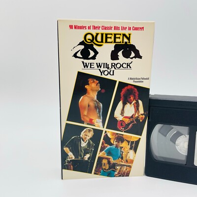 Queen We Will Rock You Concert VHS Freddie Mercury 1992 Strand