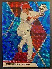 2021 Panini Mosaic Shogo Akiyama #177 Blue Reactive Prizm - Reds