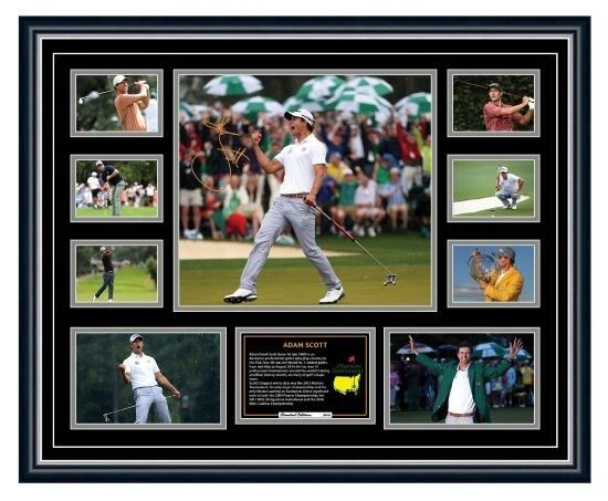 ADAM SCOTT 2013 US MASTERS WINNER SIGNED LIMITED EDITION FRAMED MEMORABILIA - image 2 of 4