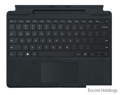 Microsoft Surface Pro Tablet Keyboard - Black - Glass, Alcantara Body 8XB-00139