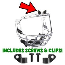 CCM FV1 Full Shield Top Clips 2-Pack  Visor Hockey Helmet Wire Clip Screw Fix