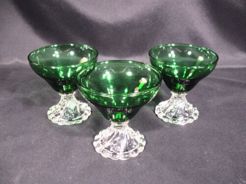 Anchor Hocking Burple Grün Champagner Groß Sherbet Gläser 8er Set - Bild 3 von 11