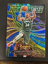 2020-21 Select Turbo Charged Prizms Blue #4 Giannis Antetokounmpo