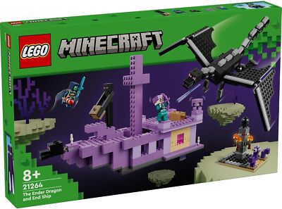 LEGO Minecraft Ender Dragon and Endship Ages 8 and up 21264 New | eBay