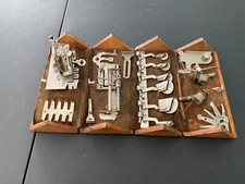 Antique Singer Sewing Patented Feb. 19 1889 Oak Puzzle Box NICE FREE SHIPPING