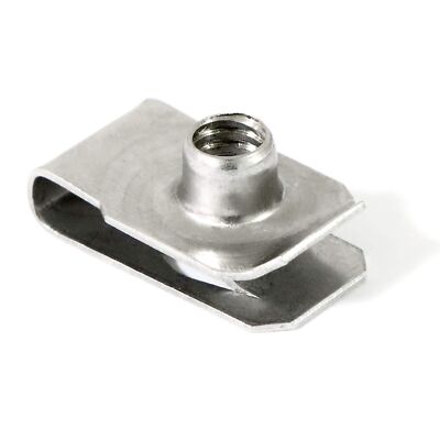 40 Packs 5/16'' - 18 Stainless Steel Regular Extruded U Nuts U Style Clip-on N...