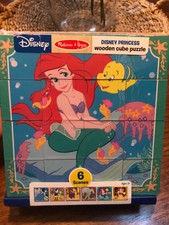 disney princess wooden cube puzzle