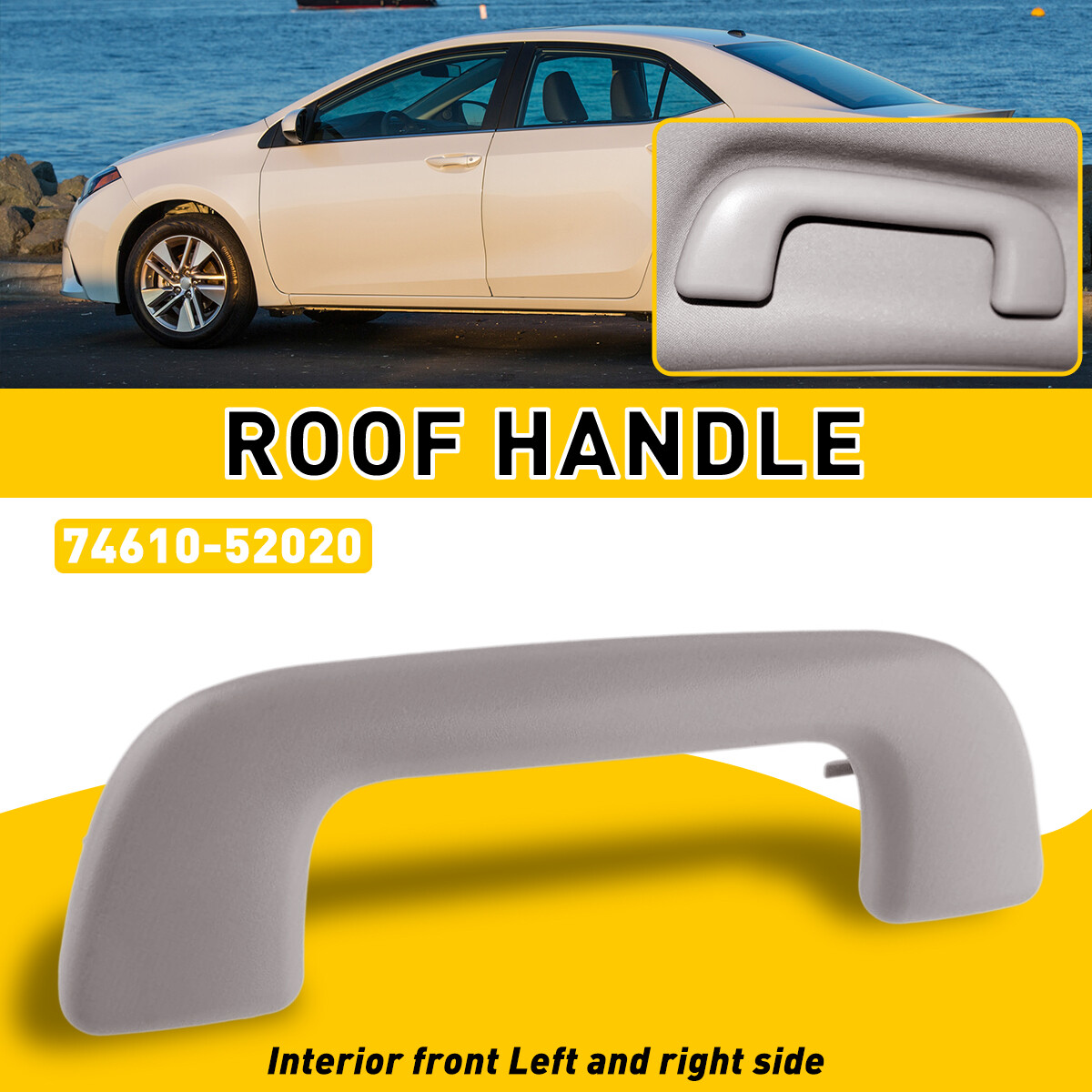 1X Front Right Inner Roof Ceiling Pull Handle Grab For Toyota