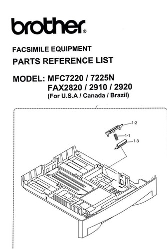 NEW BROTHER PRINTER Paper Cassette TRAY LM6331003, intelliFAX-2820/2910/2920 - 第 1/7 張圖片