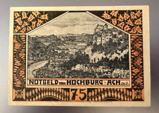 Österreich Notgeld 1920 Hochburg Ach 75 Heller