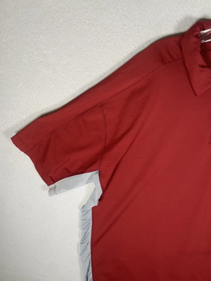 Nike Golf Mens Medium Dri-Fit Willow Creek Red Shirt Patch Quarter Zip XXL - Image 4 of 4