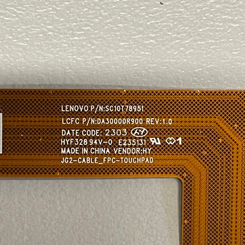 Genuine Lenovo Thinkpad X1 Carbon 10th Gen Touchpad Cable SC10T78951 DA3000R900 - Picture 10 of 14