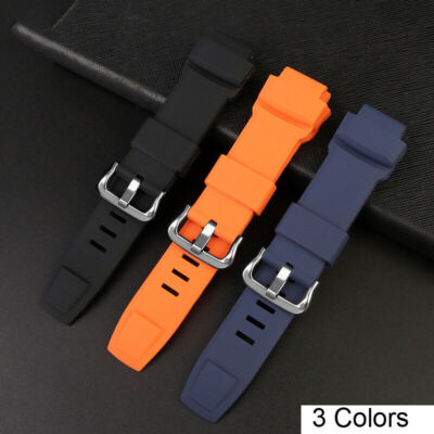 Rubber Watch Band For Casio Pro Trek PRG-260/550/250/500 PRW-3500/2500/5100