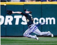 JOSH REDDICK  OAKLAND A'S   ACTION SIGNED 8x10