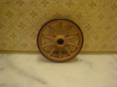 PLAYMOBIL VINTAGE - pièces chariot jaune avec ses 2 roues - Western EUR