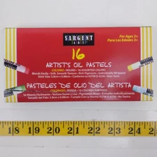Sargent Art 16 Artist’s Oil Pastels Set Assorted Colors Non Toxic Art Supplies