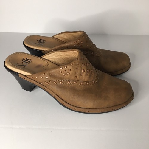 sofft leather mules