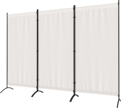 3 Panel Room Divider Folding Privacy Screens Portable Separating 99.33''W x 71''H